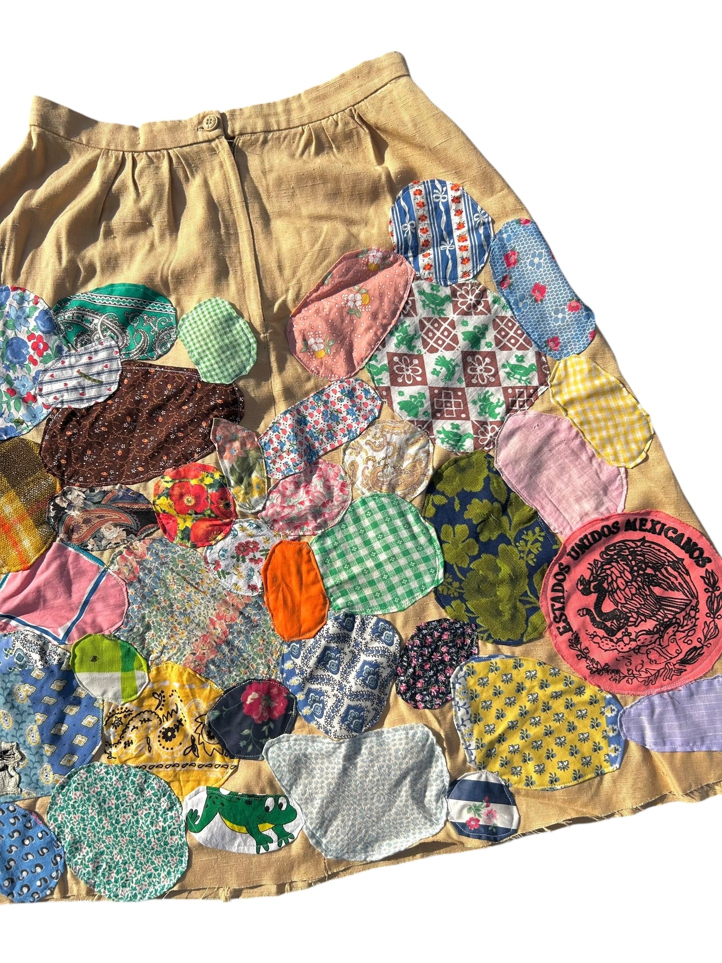 Patched up vintage 80s skirt