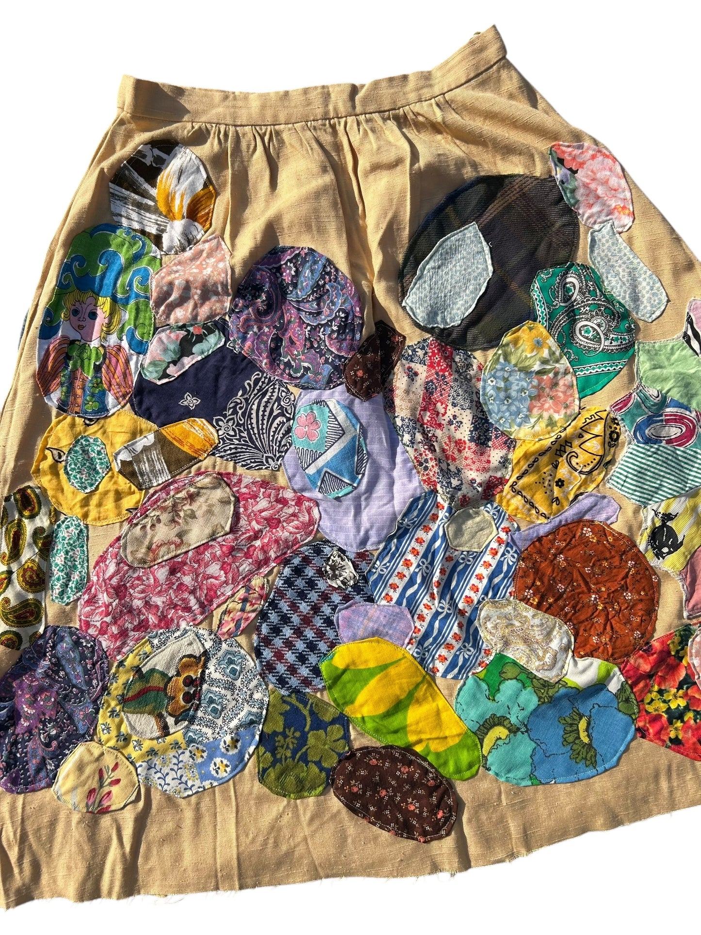 Patched up vintage 80s skirt