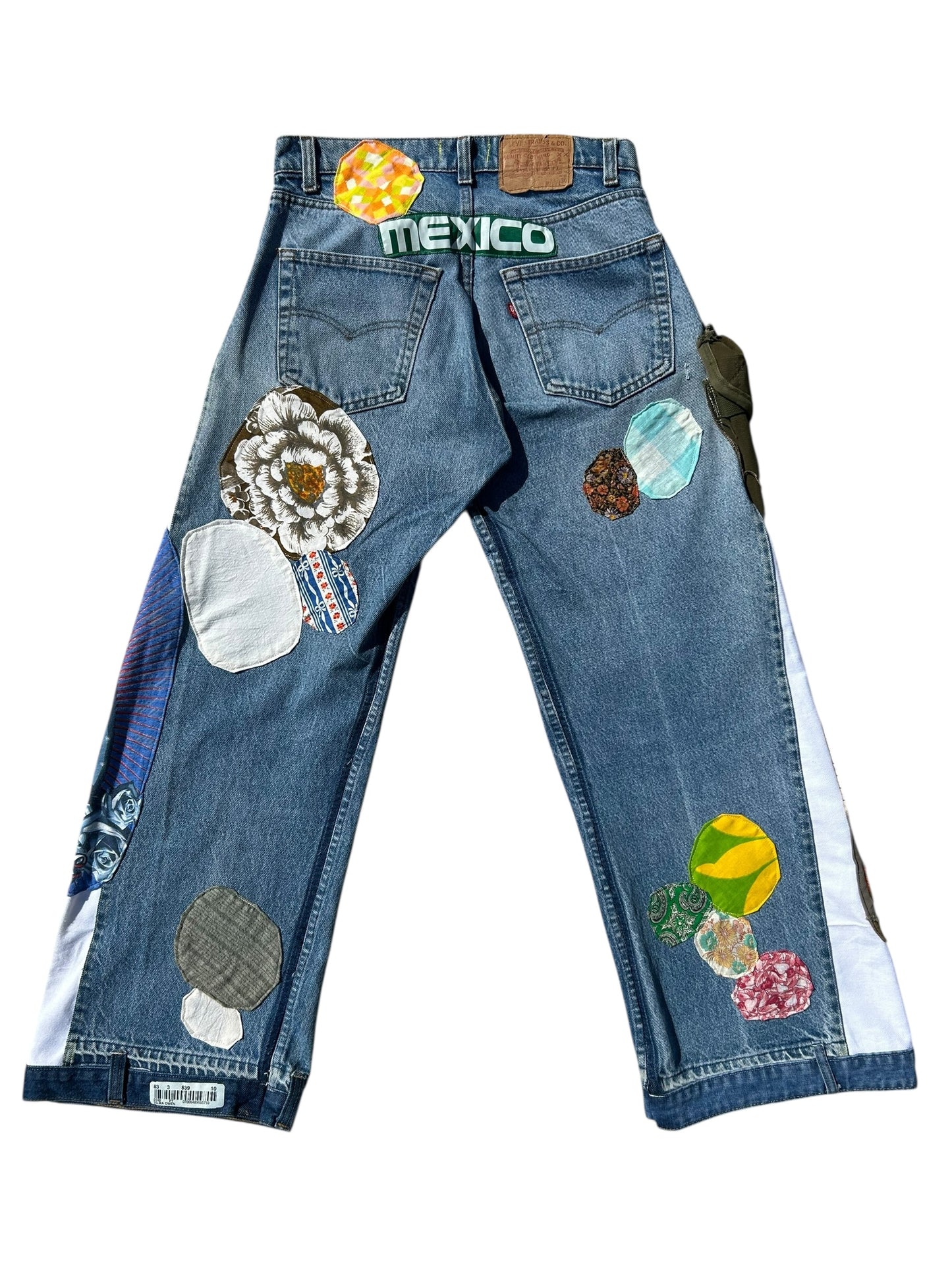 Patched up vintage Levi’s jeans