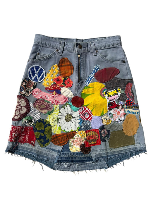 Patched up vintage Levis skirt