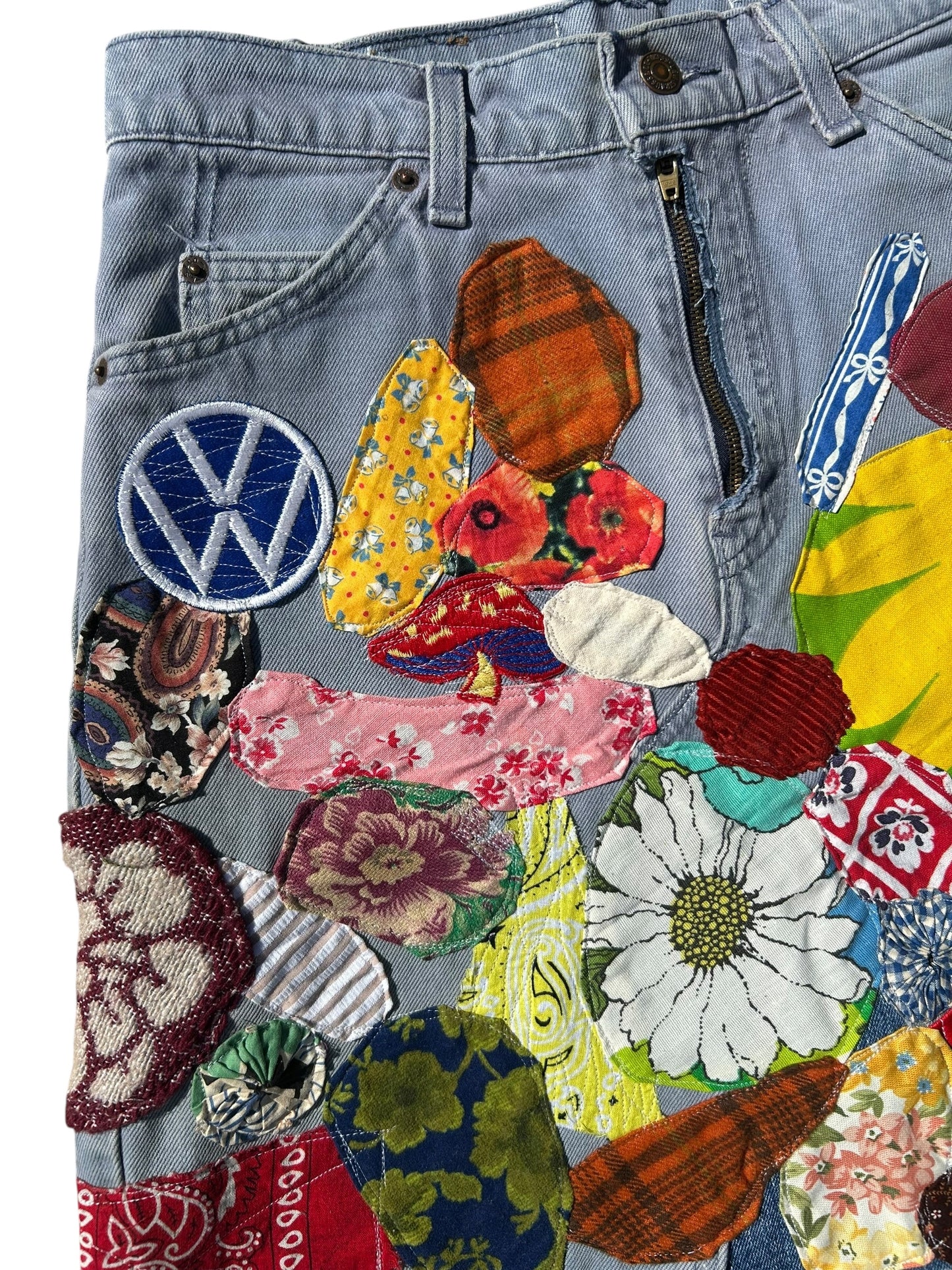 Patched up vintage Levis skirt