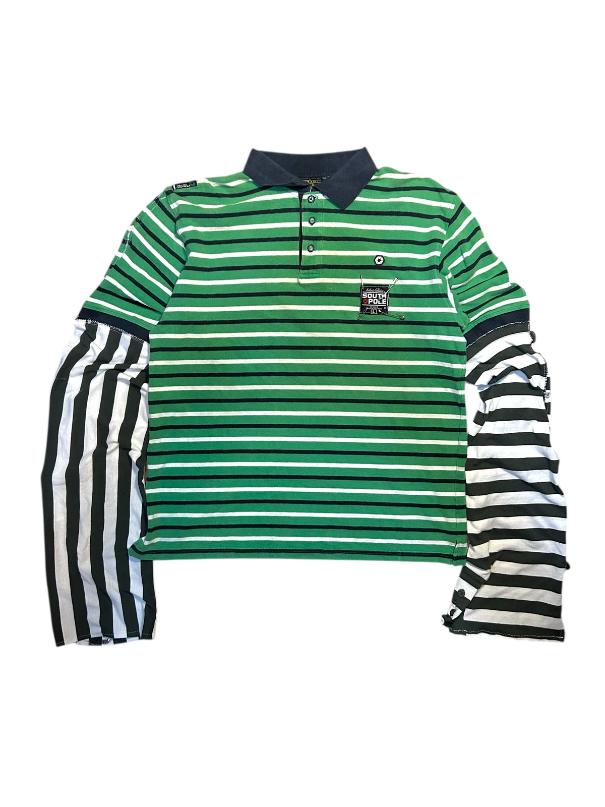 southpole stripe longsleeve button shirt (archive)