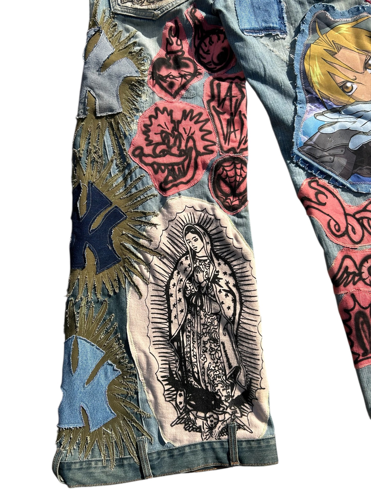 patched up crazy jeans 4