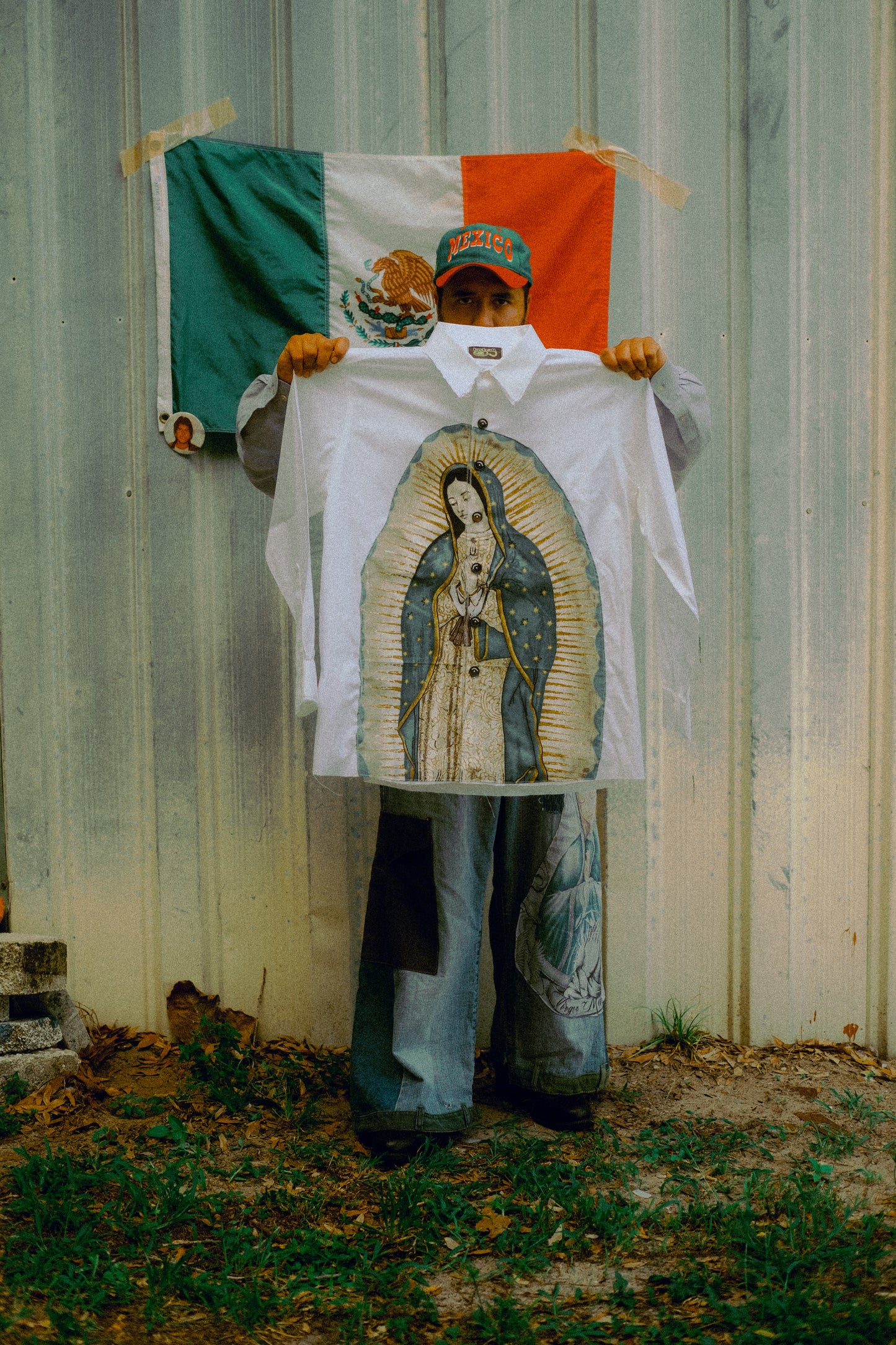Virgin Mary button shirt 08