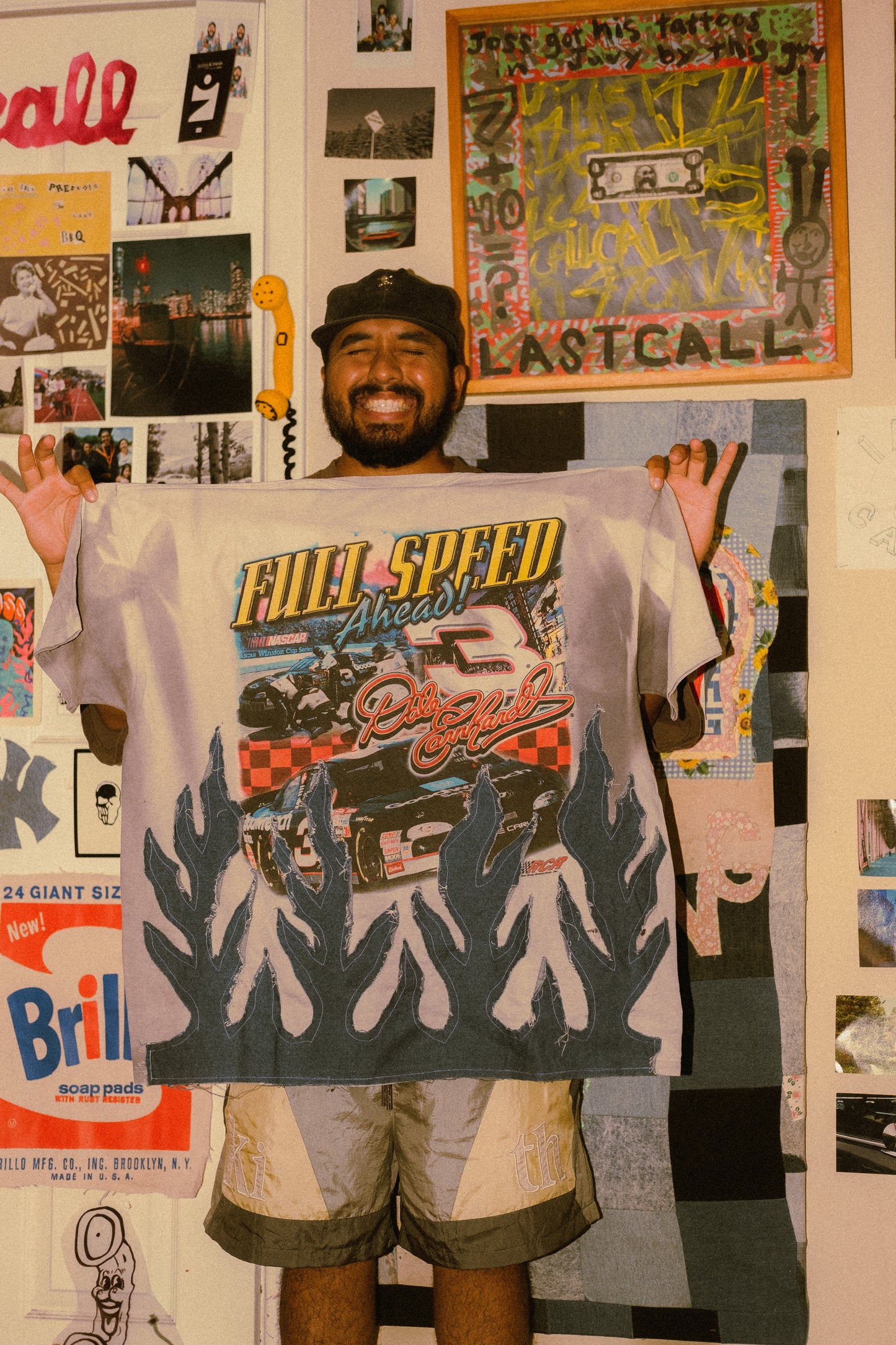 Dale Earnhardt flame tee