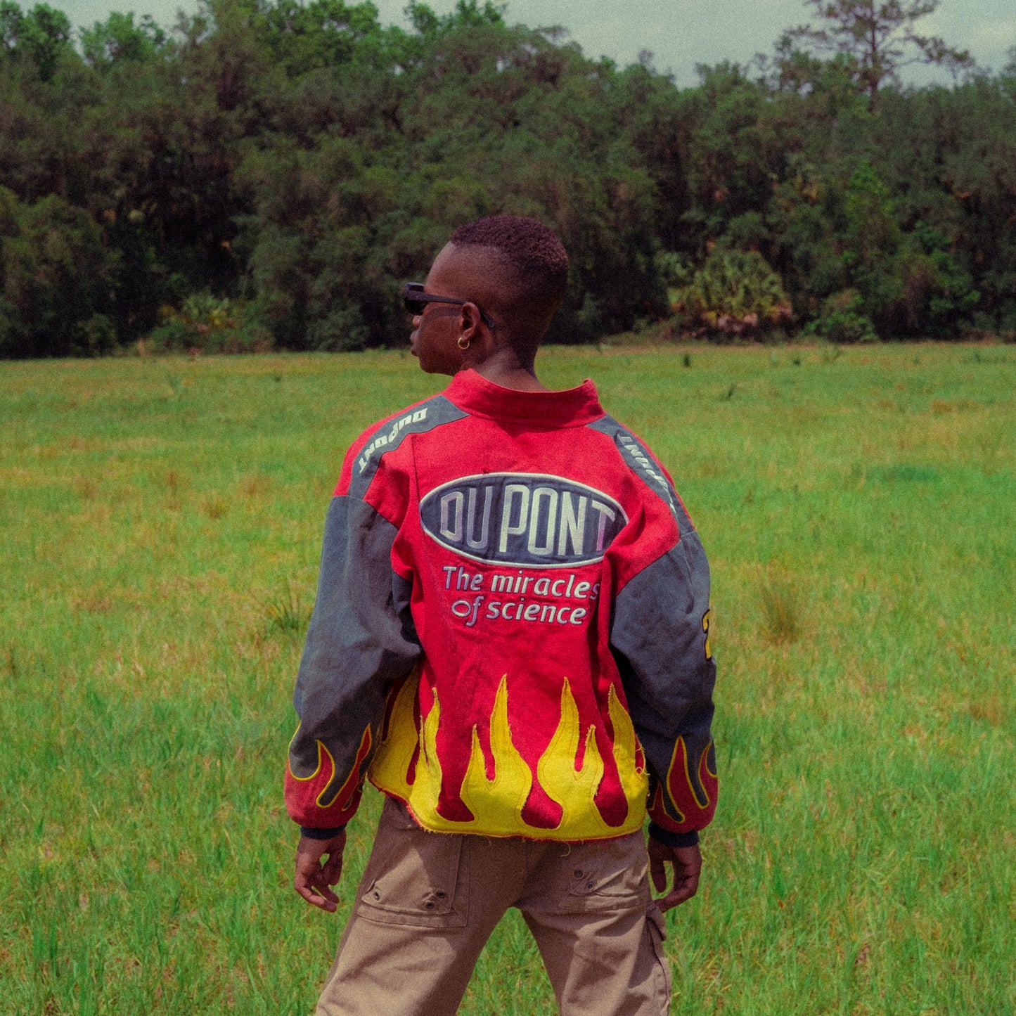 nascar dupont short flame jacket