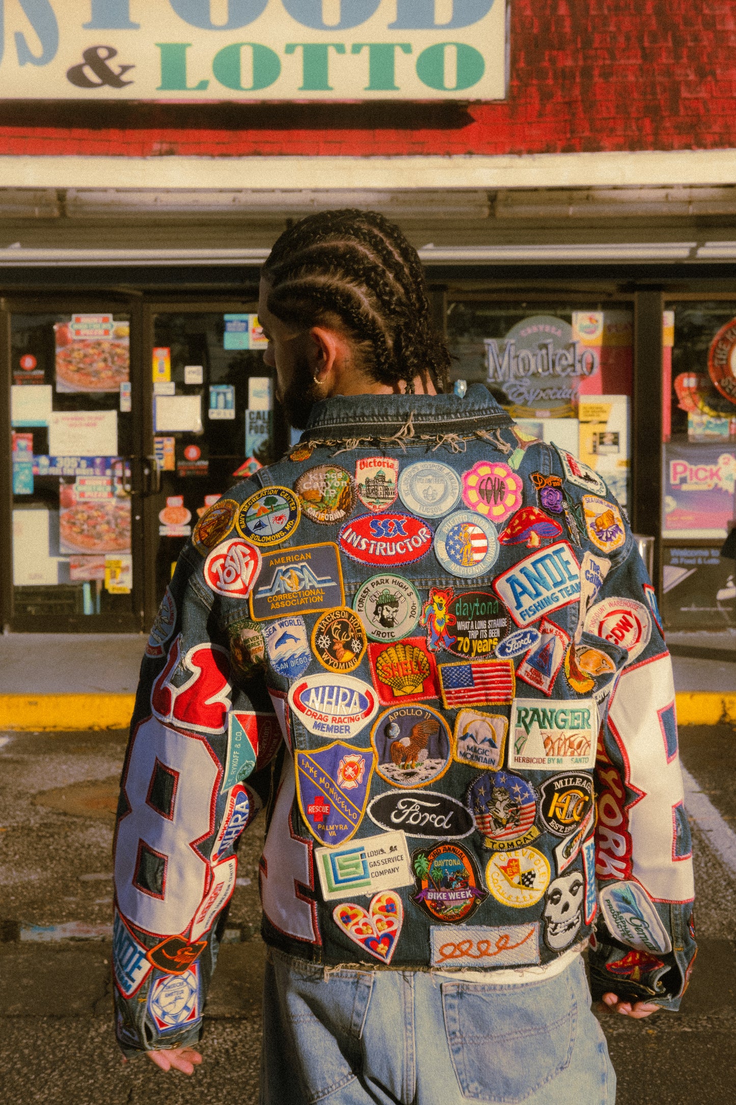 all over patch jacket (commission)