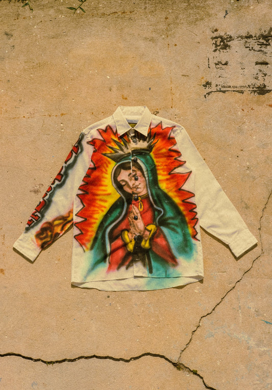 Christian Dior Virgin Mary button shirt