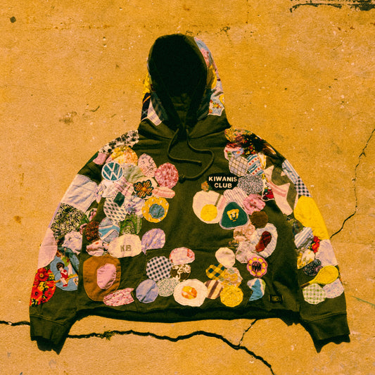 Patched up hoodie