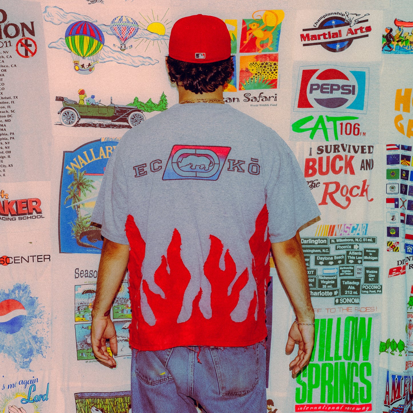 Y2k ecko flame tee