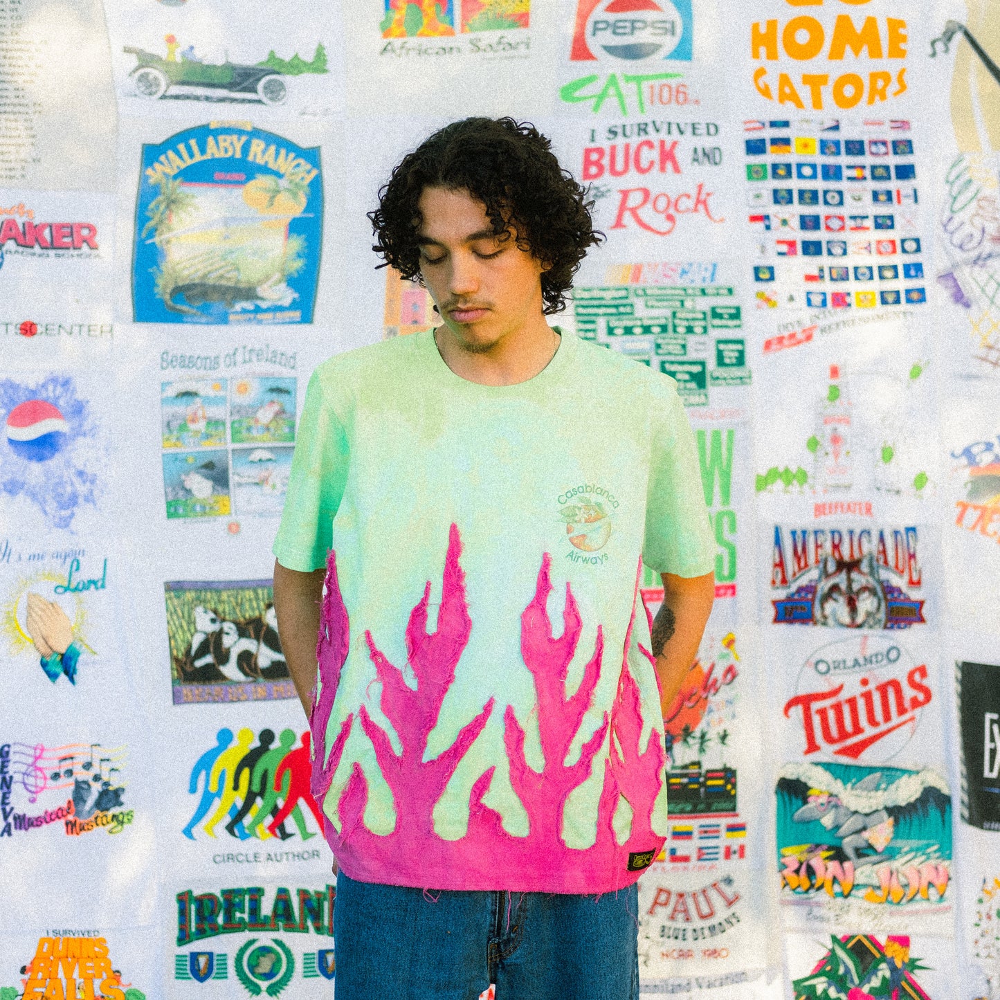 CASABLANCA flame tee