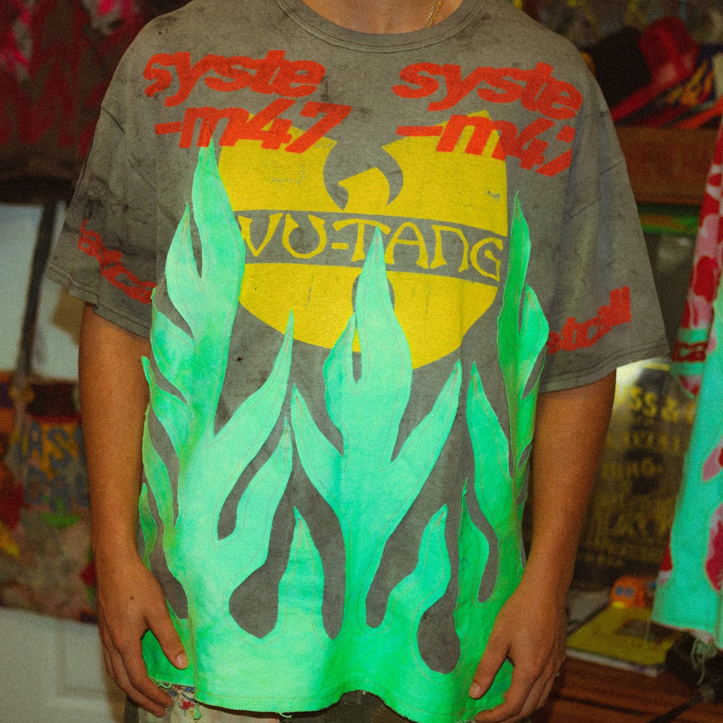 wutang flame tee