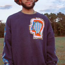 Load image into Gallery viewer, navy blue head sweater 02