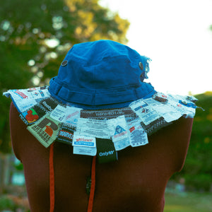 BLUE TAG PATCHED BUCKET HAT