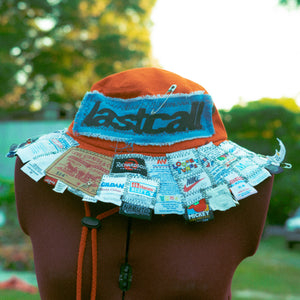 ORANGE TAG PATCHED BUCKET HAT #2