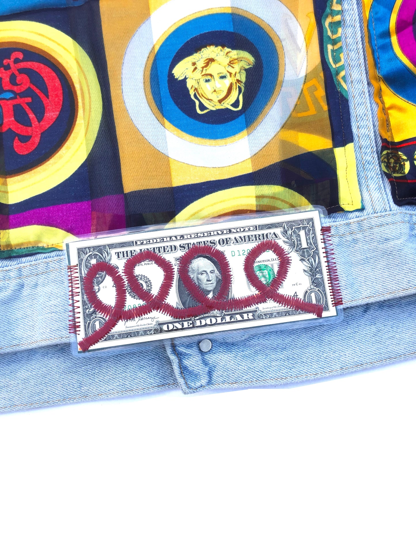 VERSACE/ LV BOOTLEG DENIM JACKET