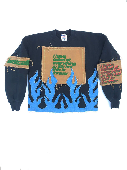 BLACK FLAME SWEATSHIRT