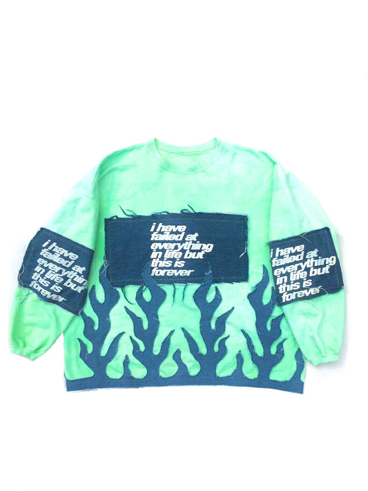 GREEN FLAME SWEATSHIRT 01