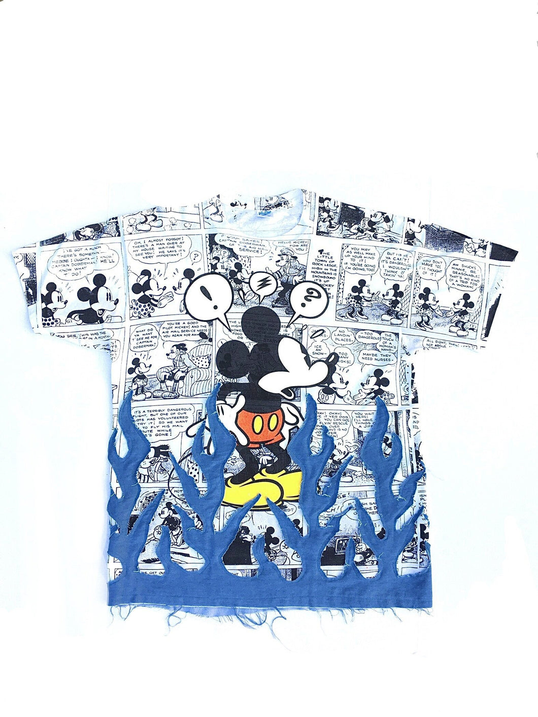 MICKEY MOUSE DENIM FLAME SHIRT