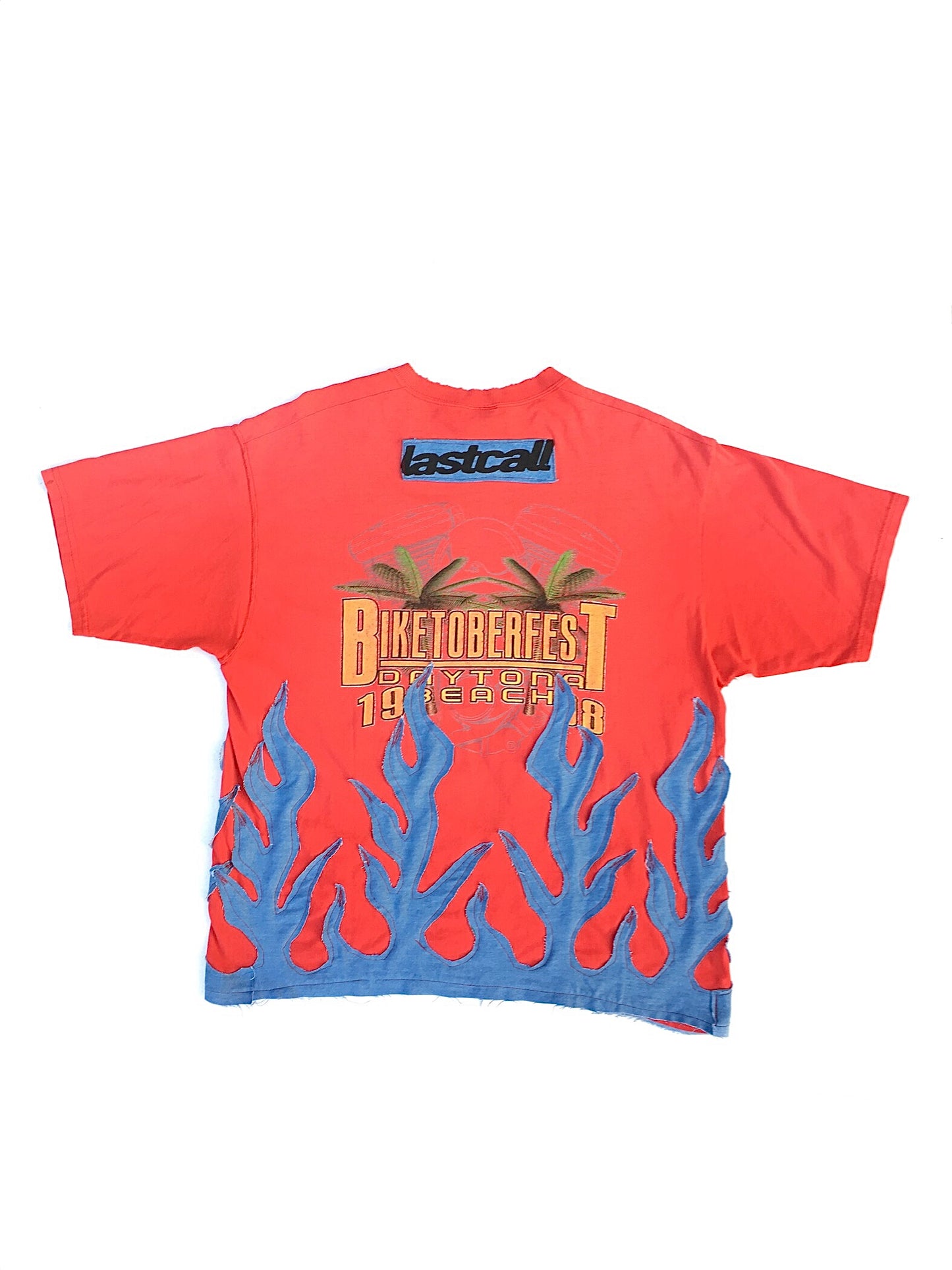 BIKETOBER DENIM FLAME SHIRT