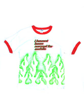 Load image into Gallery viewer, RED RINGER AIRBRUSH FLAME SHIRT