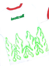 Load image into Gallery viewer, RED RINGER AIRBRUSH FLAME SHIRT