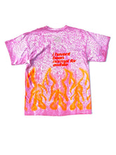Load image into Gallery viewer, VTG PINK AIRBRUSHED ORANGE TEE