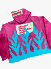 Load image into Gallery viewer, SYSTE-M47 FLAME CROPPED HOODIE