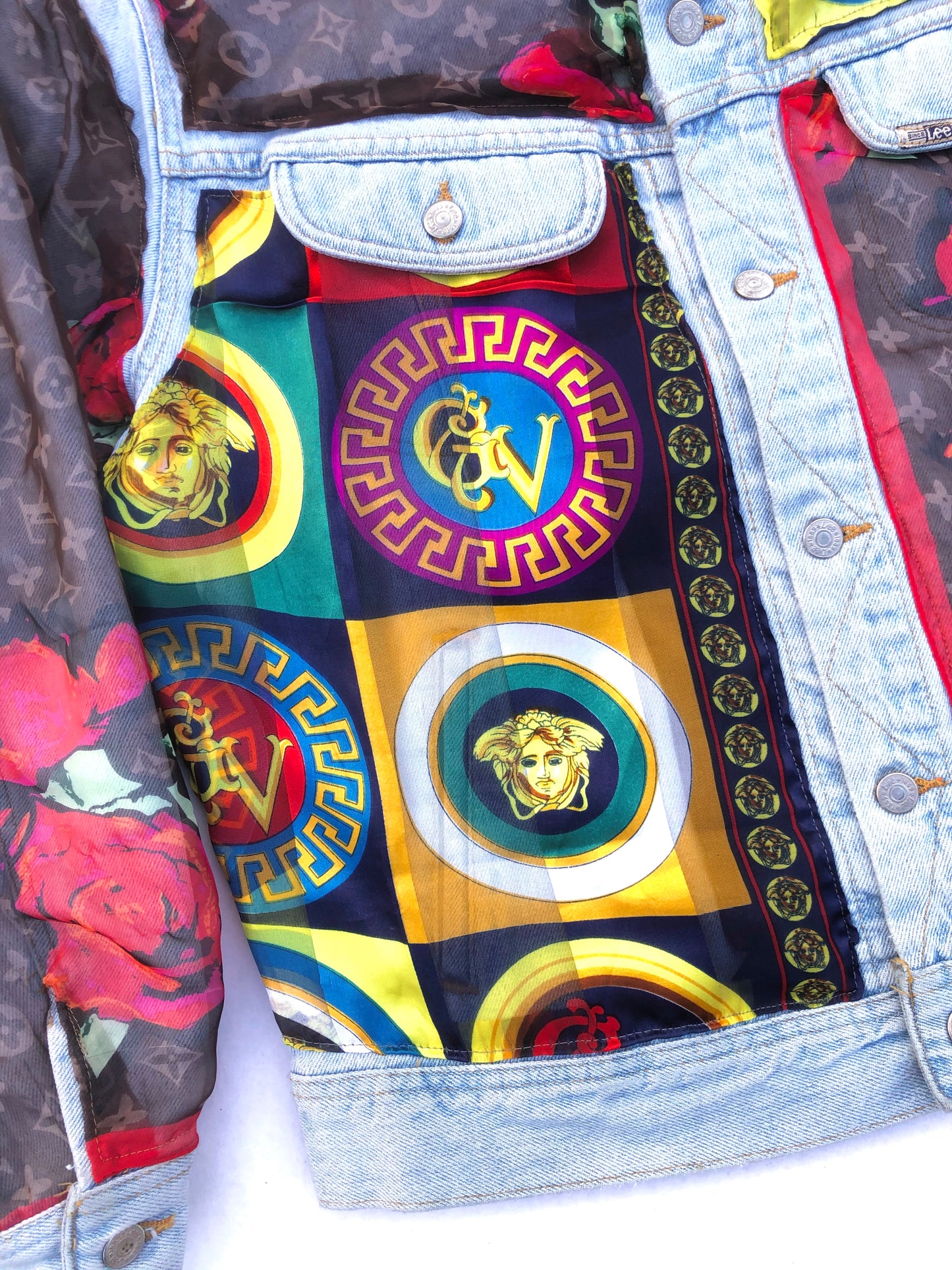 VERSACE/ LV BOOTLEG DENIM JACKET