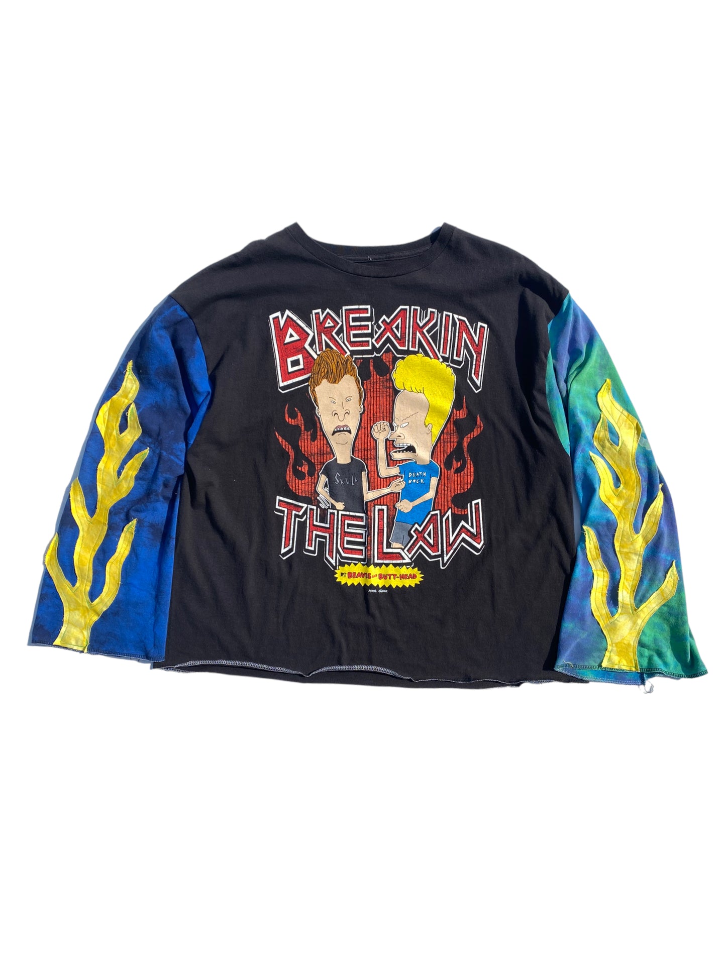 beavis and butt-head longsleeve flame tee