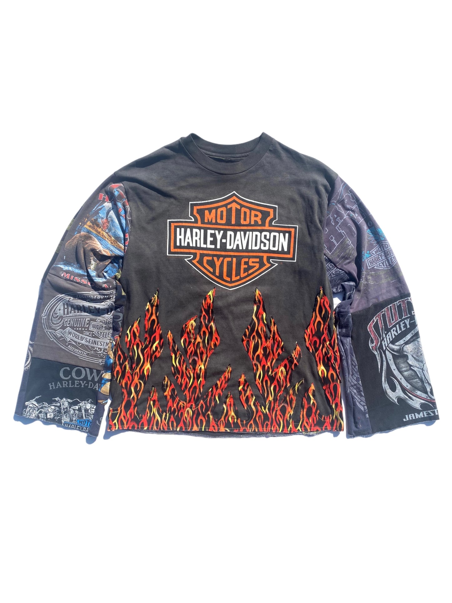 harley davidson flame longsleeve