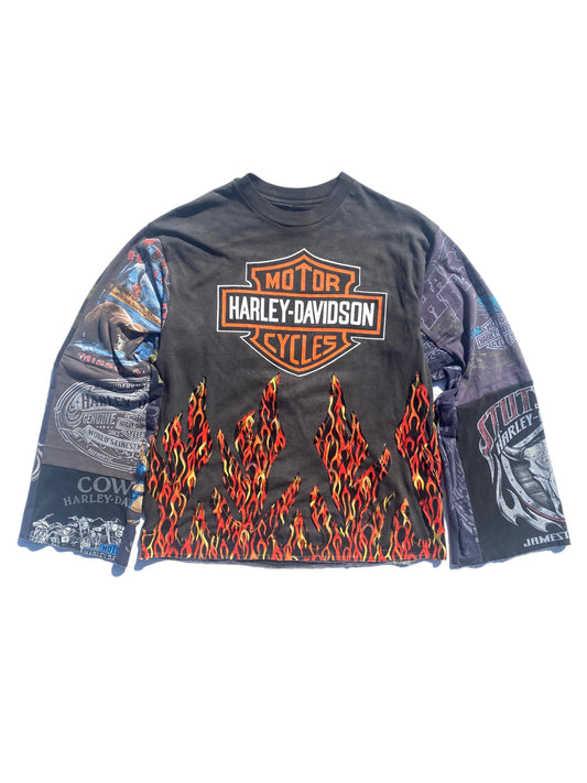 harley davidson flame longsleeve