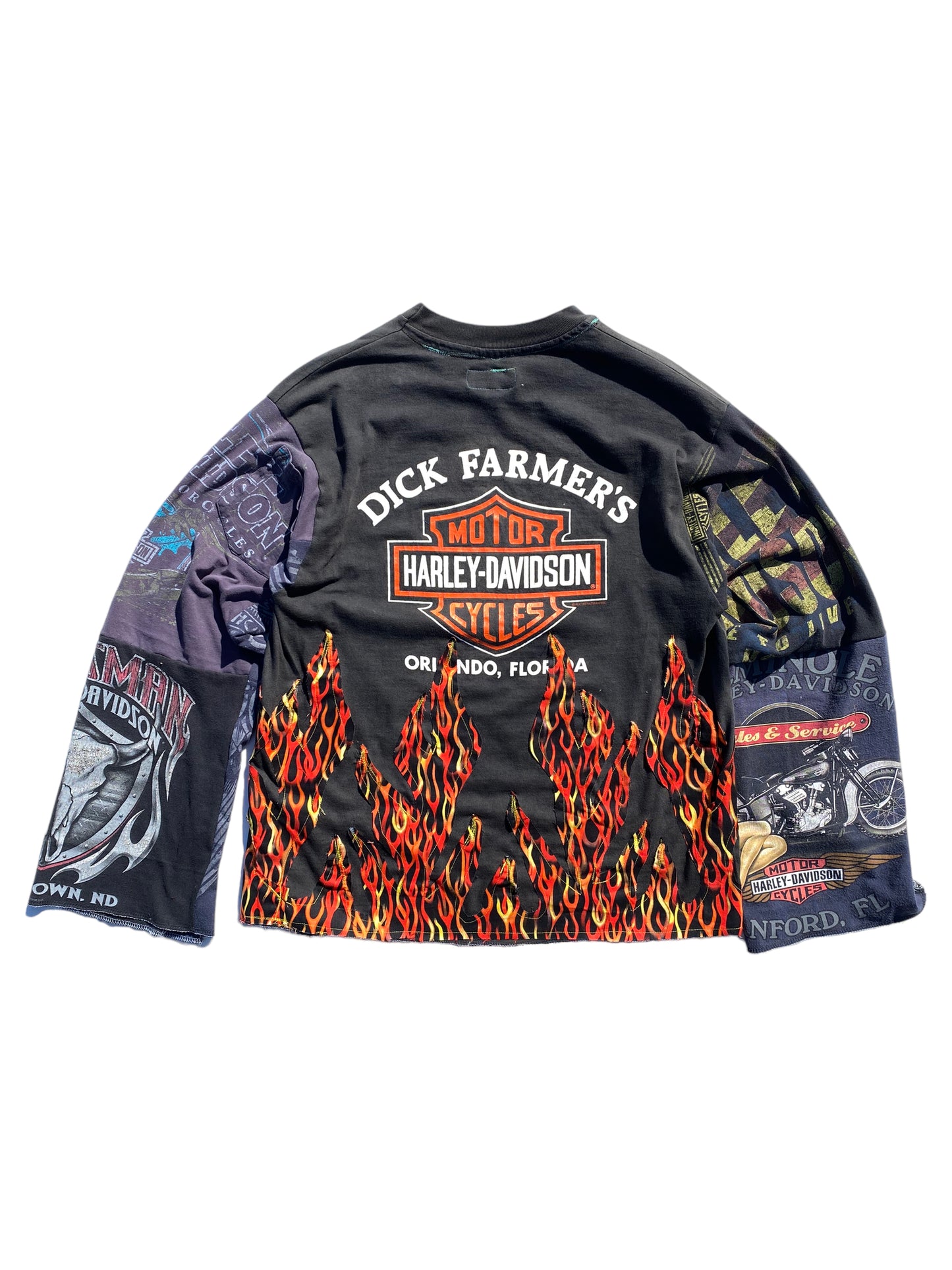 harley davidson flame longsleeve