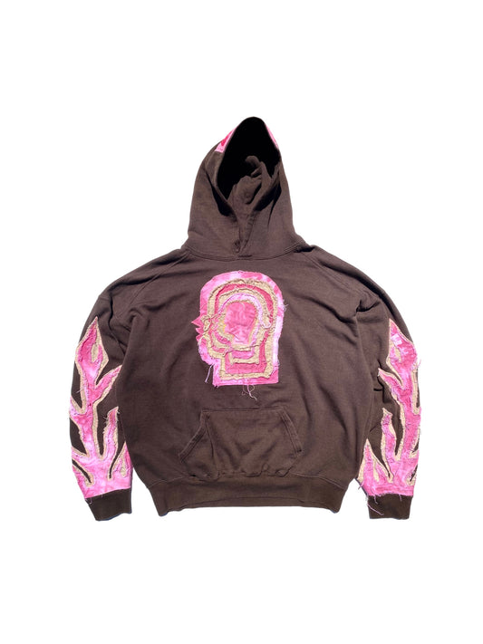 layered head hoodie