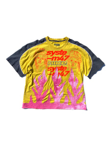 altered nike flame tee
