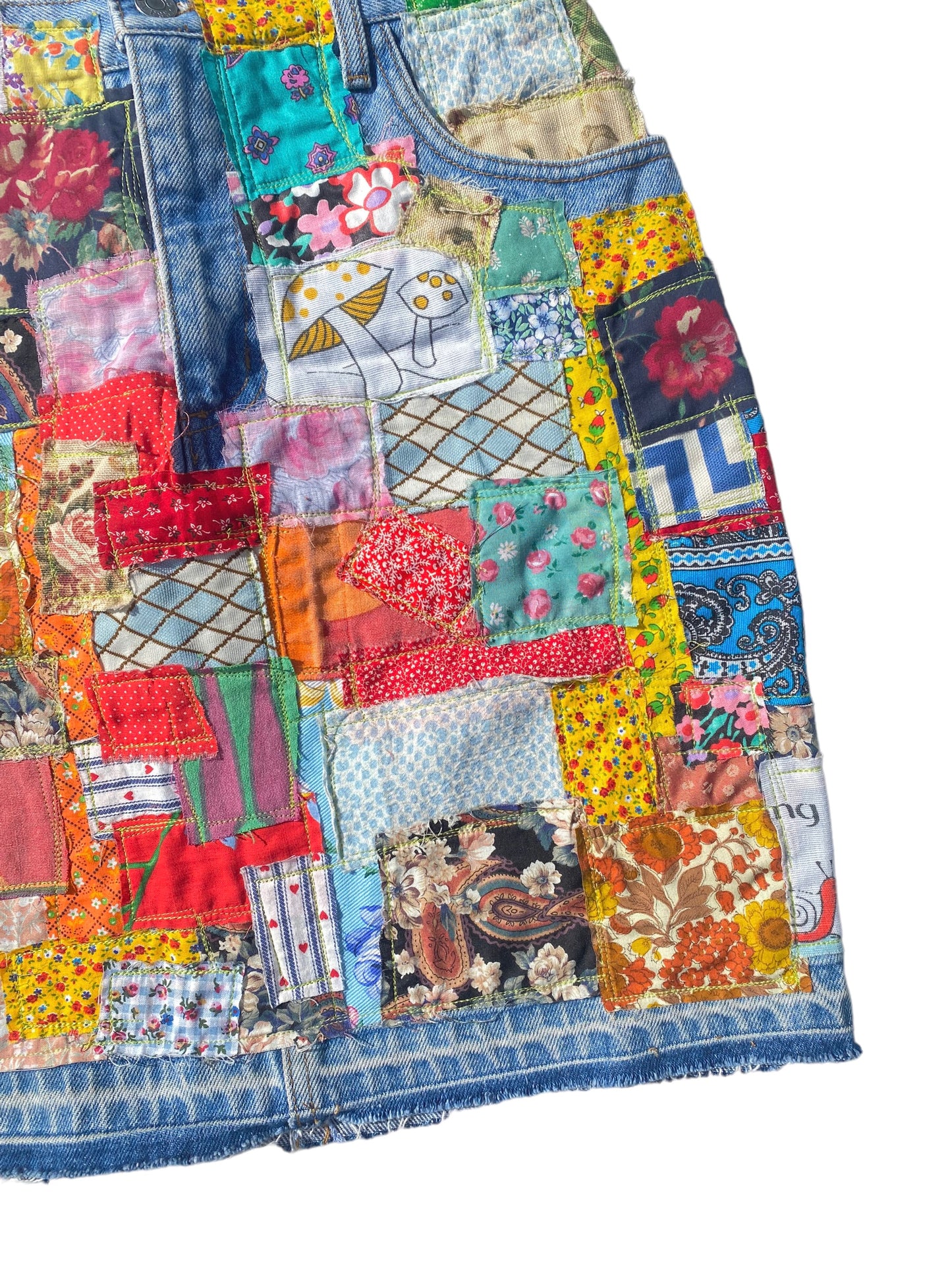 guess denim patched skirt 01