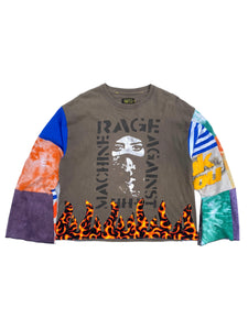 altered rage against the machines flame longsleeve tee