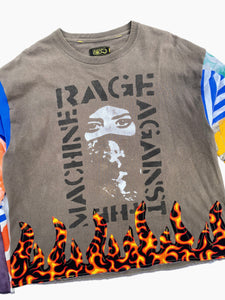 altered rage against the machines flame longsleeve tee