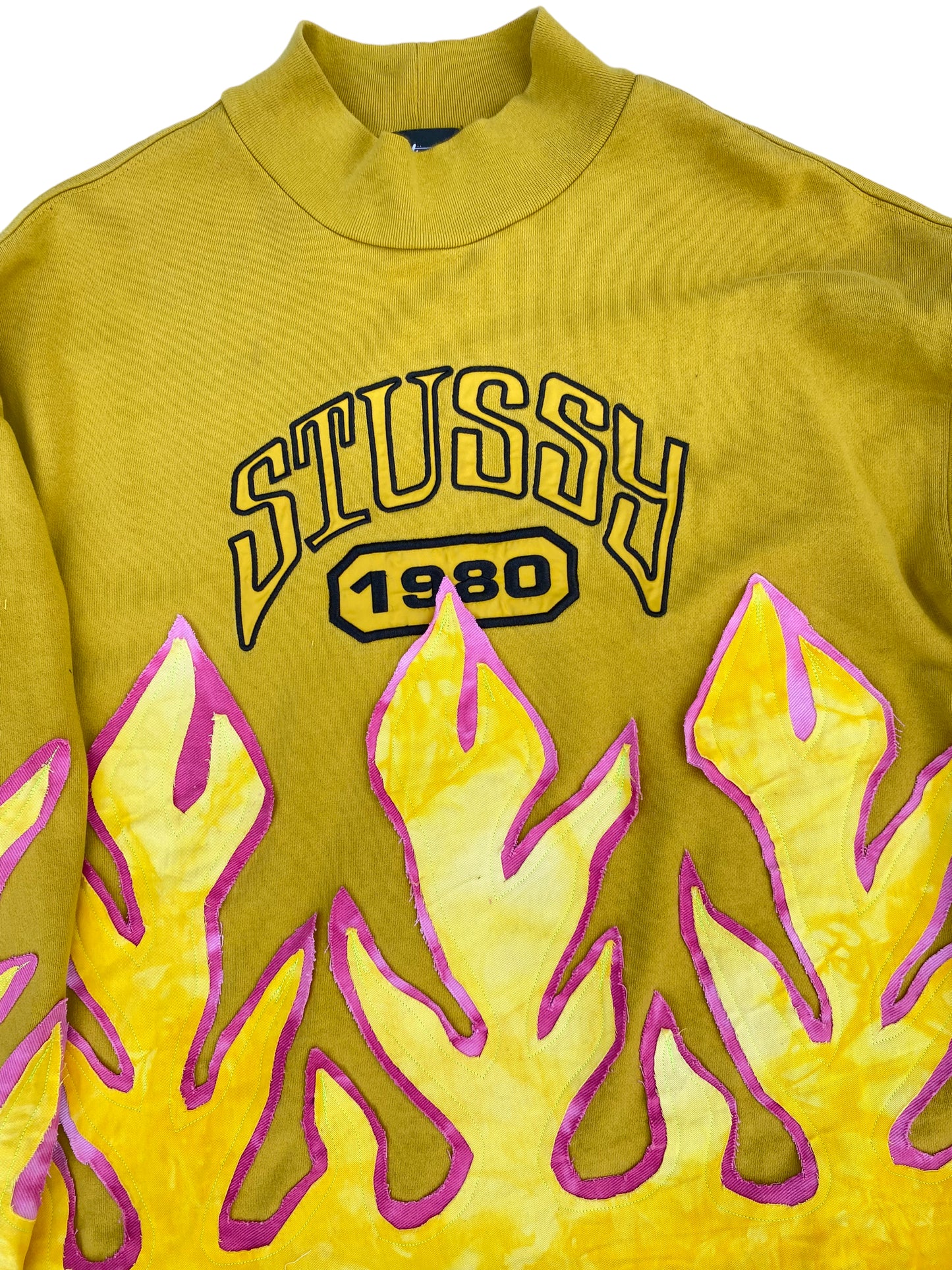 stussy flame sweater