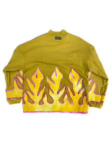 stussy flame sweater
