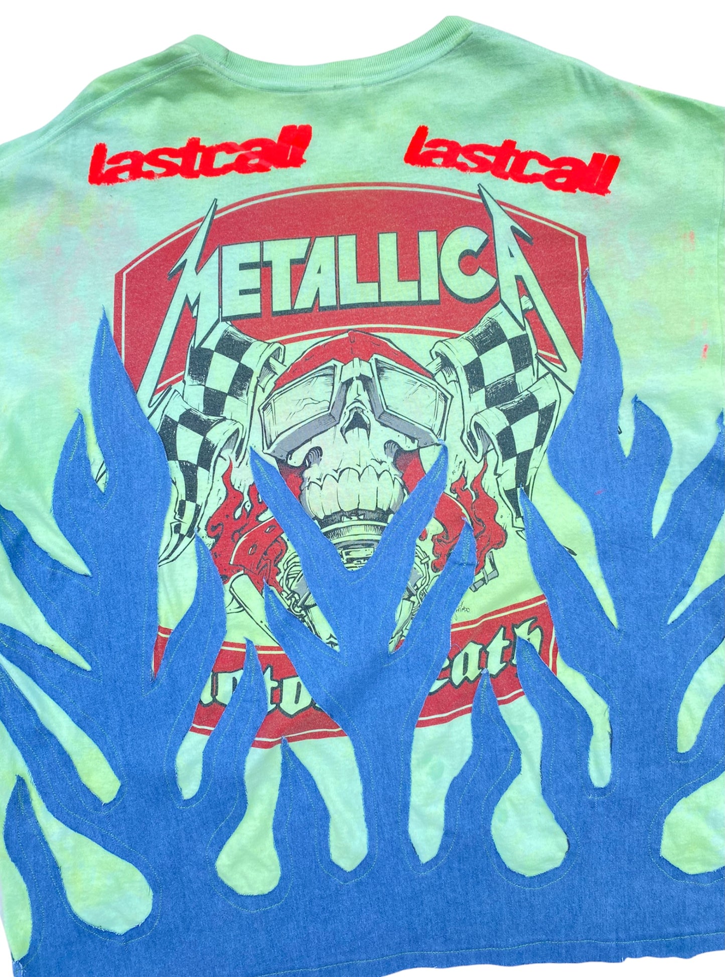 metallica flame tee