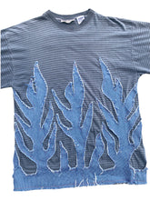 Load image into Gallery viewer, stripe flame tee 2