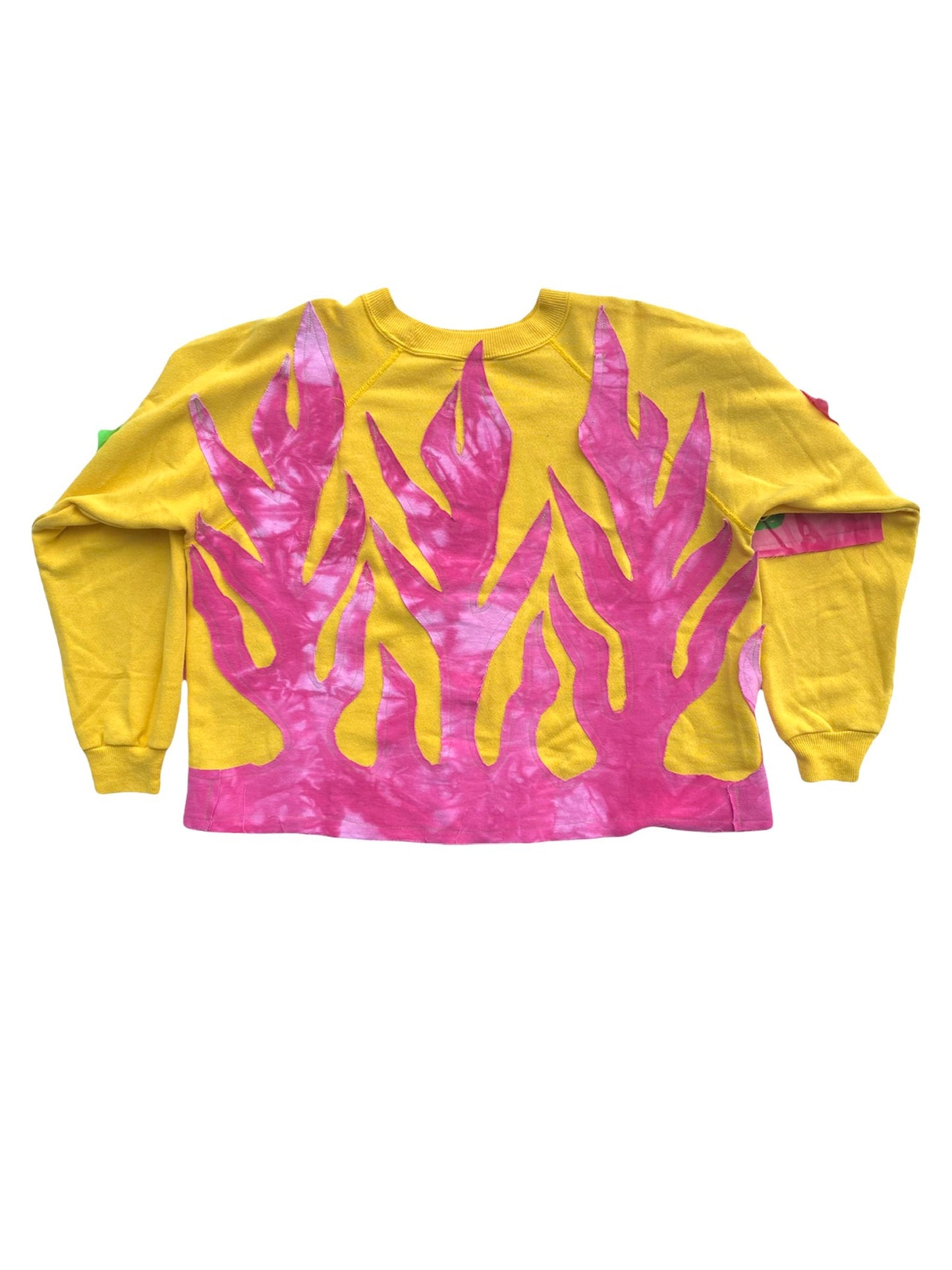 yellow flame sweater