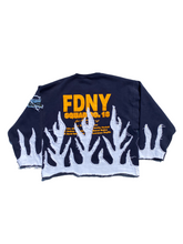 Load image into Gallery viewer, manhattan fire squad flame sweater