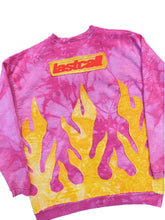Load image into Gallery viewer, vtg pink guess flame sweater