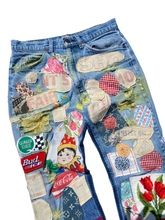 Load image into Gallery viewer, patched up jeans 04