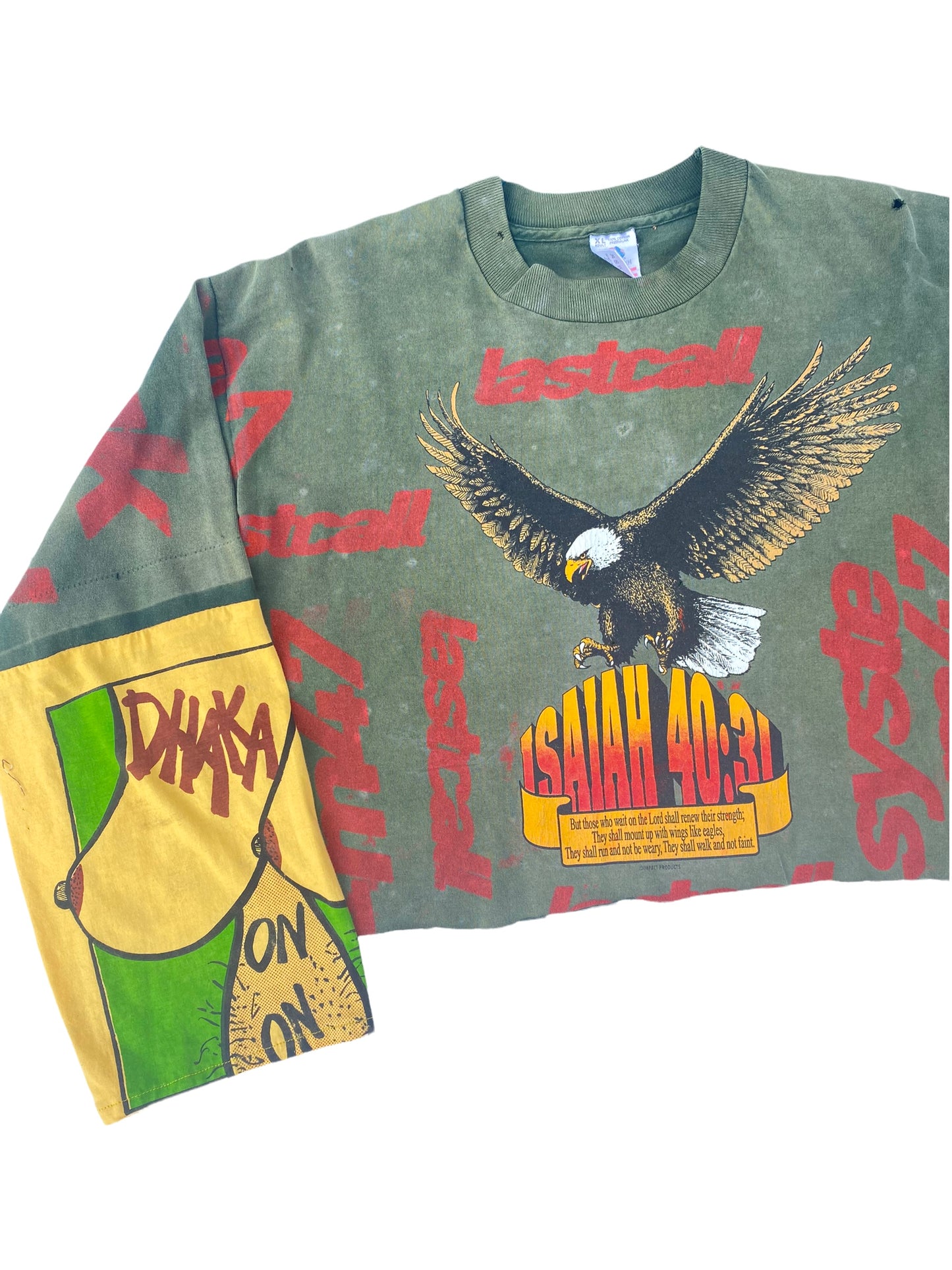 cropped eagle longsleeve tee