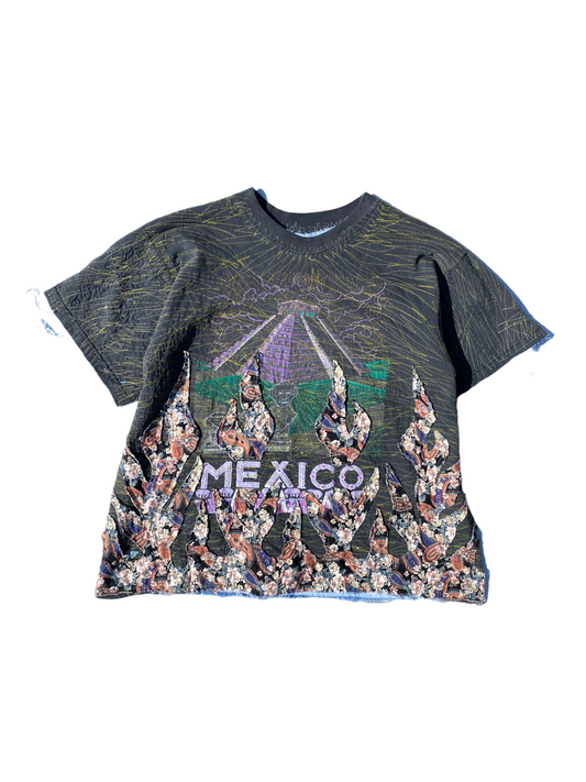 vtg mexico 300 yrd stiched flame tee