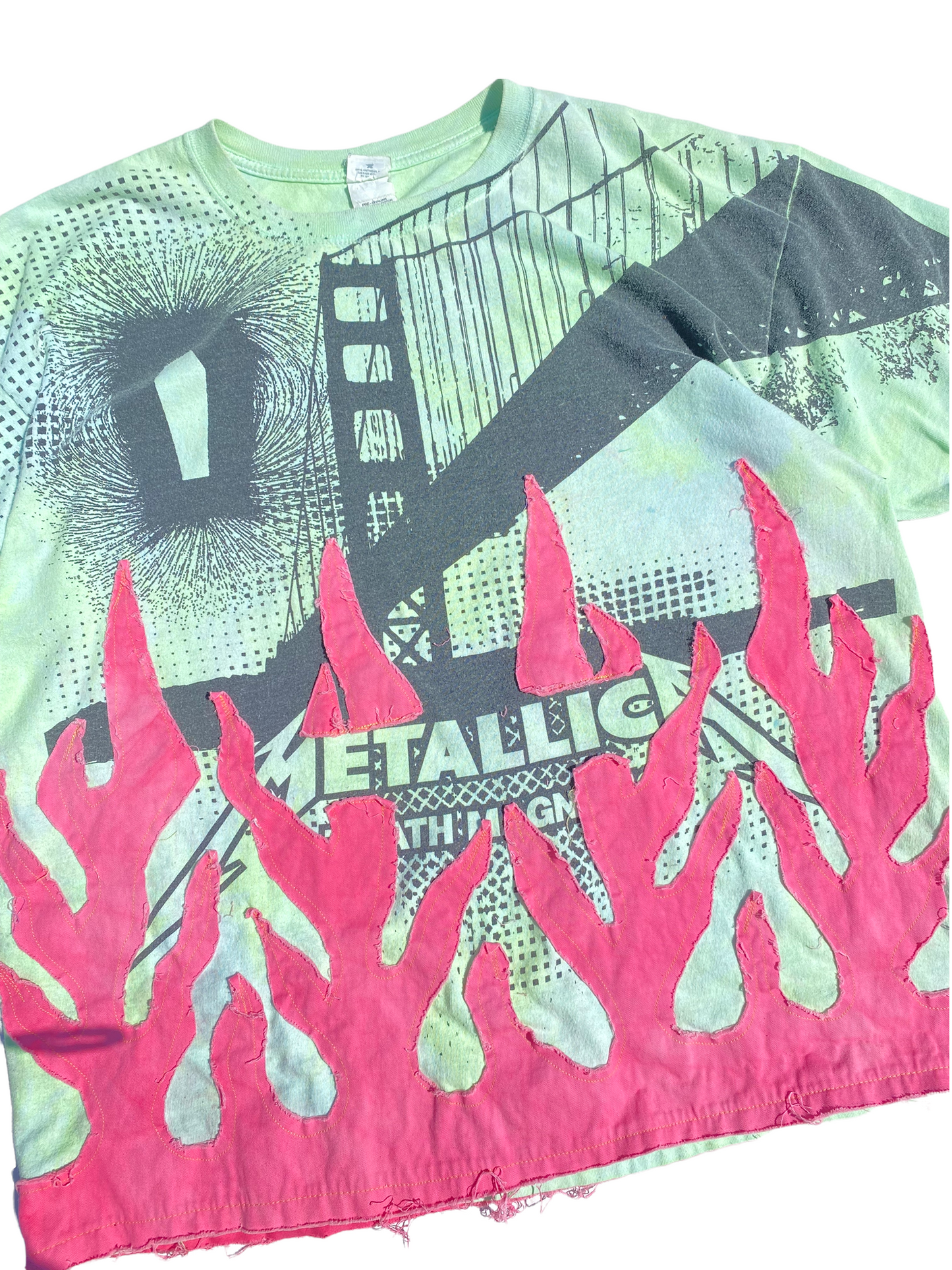 Metallica flame tee