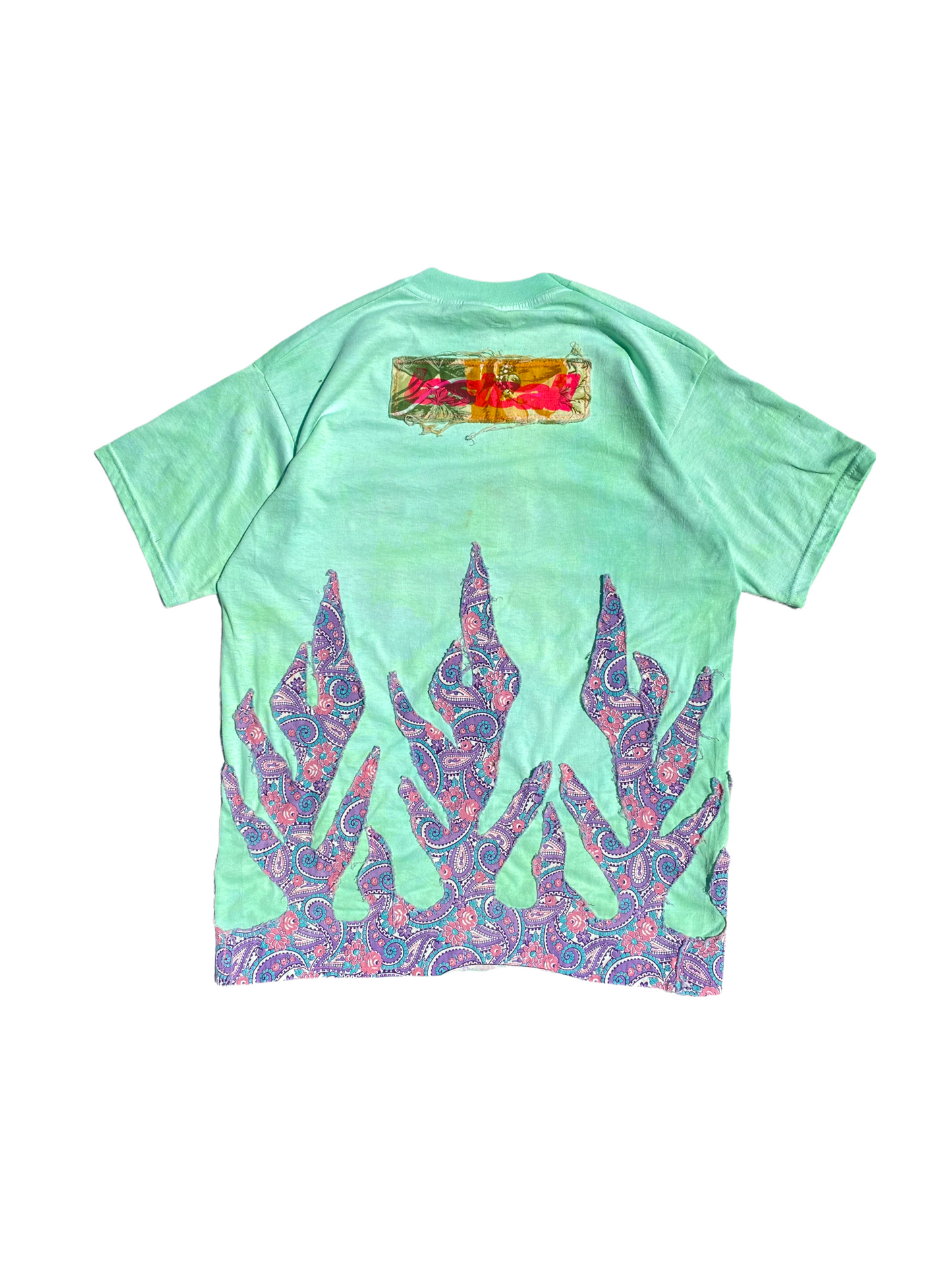 vtg dare floral flame tee